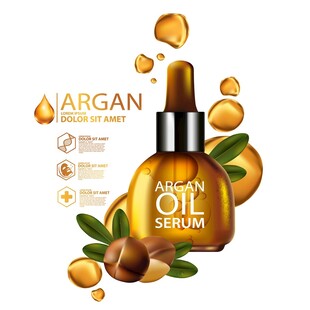 摩洛哥坚果油精华护肤展示