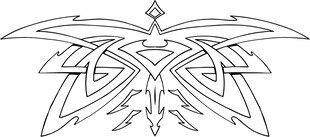 简约几何线条图腾图案