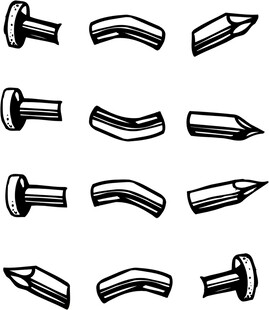 钉子与铅笔图案集合