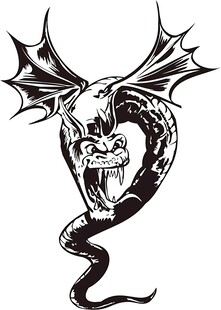 带翼蛇图案