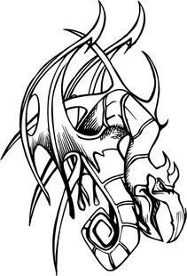 神秘图腾风格纹身图案