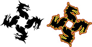 双龙图案设计元素