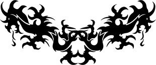 酷炫黑色纹身图案设计