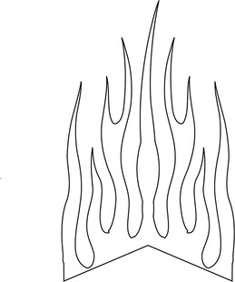 火焰线条图案设计
