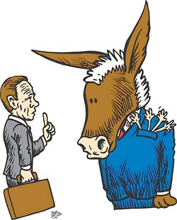 人与驴的对话场景