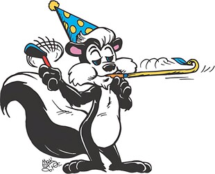 臭鼬吹派对喇叭庆祝