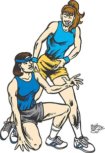 运动员受伤队友紧急救助