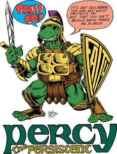 卡通乌龟战士Percy形象