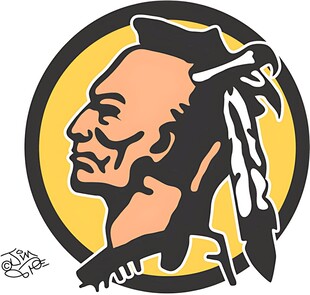 印第安人头像标志