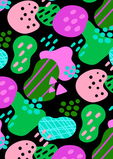 多彩卡通图案背景