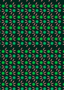 绿色花卉图案背景纹理
