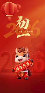 春节大年初一海报