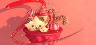 赛博舞台 科技展台 C4D 场