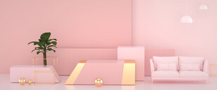 赛博舞台 科技展台 C4D 场