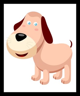 可爱卡通小狗形象