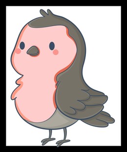 可爱卡通小鸟形象