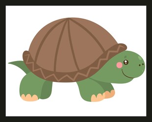 可爱卡通小乌龟形象