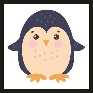 可爱卡通企鹅形象