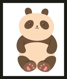 可爱熊猫卡通形象