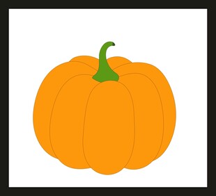 橙色南瓜插画