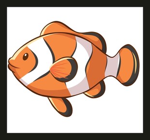 可爱小丑鱼卡通形象