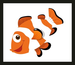 可爱小丑鱼卡通形象