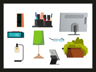 多彩办公文具与装饰摆件