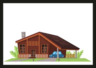 温馨木屋外观设计图