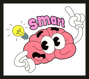 聪明大脑创意形象