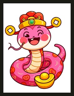 福蛇贺岁喜庆吉祥