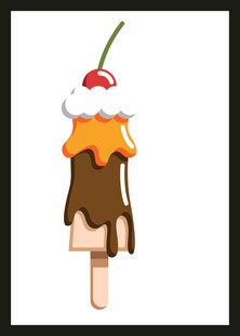 巧克力樱桃冰淇淋