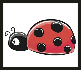 可爱卡通瓢虫形象 