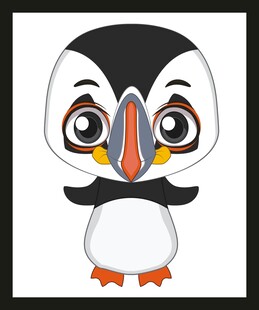 可爱卡通企鹅形象