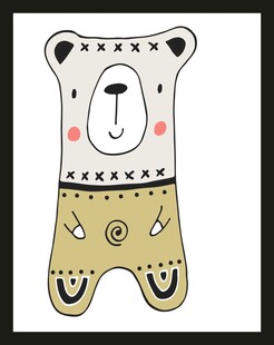 可爱卡通小熊图案设计