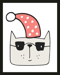 戴帽猫咪卡通形象