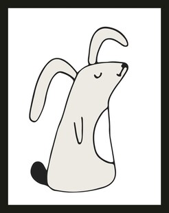 简约风卡通兔子插画