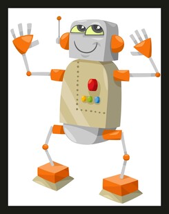 可爱卡通机器人