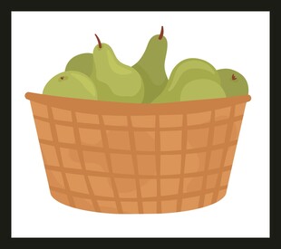 篮子里的青梨