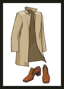 男士风衣与皮鞋搭配展示