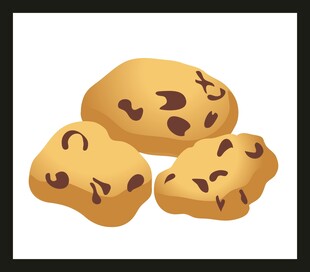 美味巧克力豆曲奇饼干