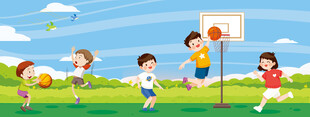 儿童打篮球