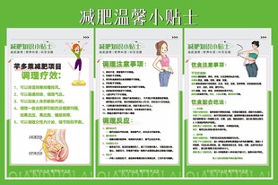 减肥展板