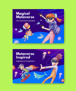 多样卡通人物场景插画图片