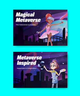 多样卡通人物场景插画图片