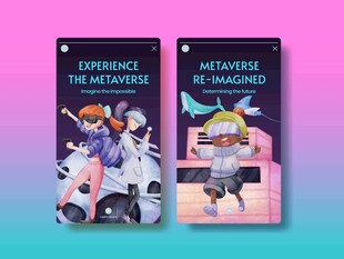 多样卡通人物场景插画图片