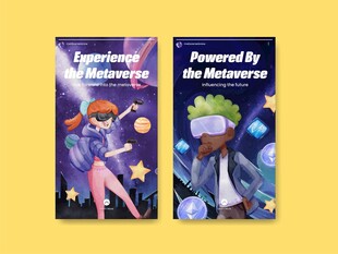 多样卡通人物场景插画图片