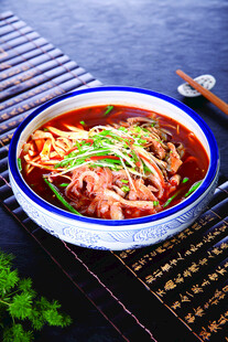 美味红油牛肉面