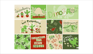 圣诞主题节日装饰图案集