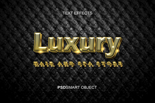 金色特效字样机