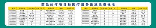 药品诊疗项目和医疗服务设施收费